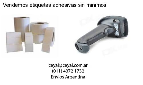 Vendemos etiquetas adhesivas sin minimos