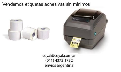 Vendemos etiquetas adhesivas sin minimos