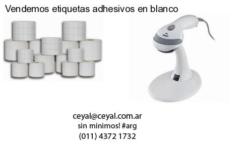 Vendemos etiquetas adhesivos en blanco
