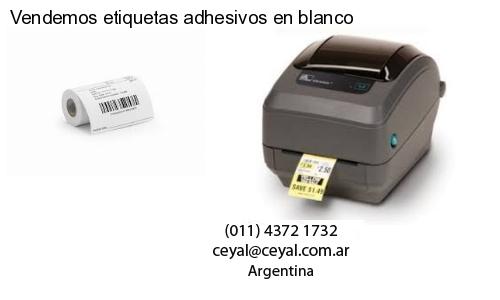 Vendemos etiquetas adhesivos en blanco