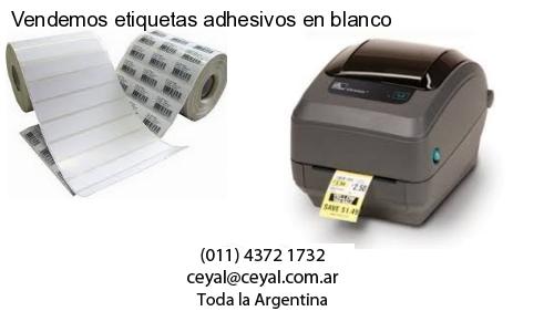 Vendemos etiquetas adhesivos en blanco