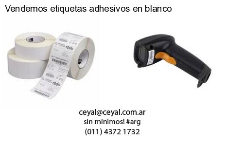 Vendemos etiquetas adhesivos en blanco