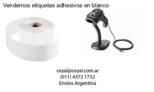 Vendemos etiquetas adhesivos en blanco