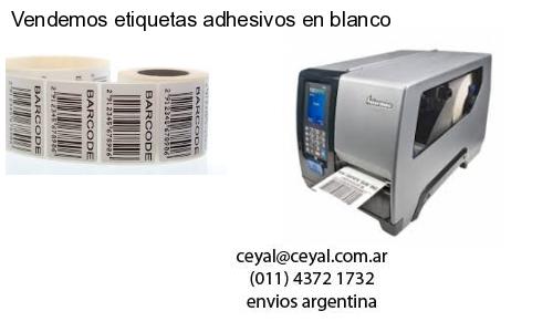 Vendemos etiquetas adhesivos en blanco