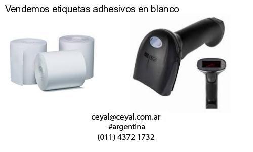 Vendemos etiquetas adhesivos en blanco