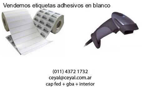 Vendemos etiquetas adhesivos en blanco