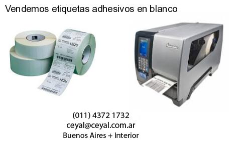 Vendemos etiquetas adhesivos en blanco
