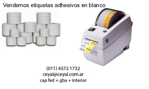 Vendemos etiquetas adhesivos en blanco