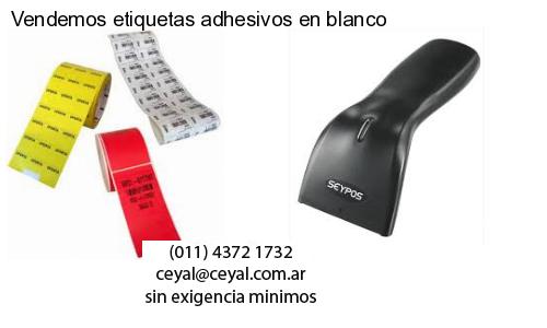 Vendemos etiquetas adhesivos en blanco
