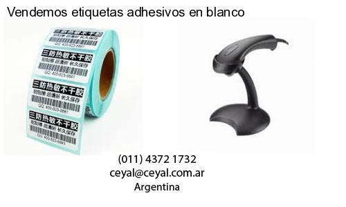 Vendemos etiquetas adhesivos en blanco