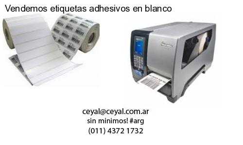 Vendemos etiquetas adhesivos en blanco