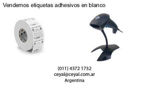 Vendemos etiquetas adhesivos en blanco