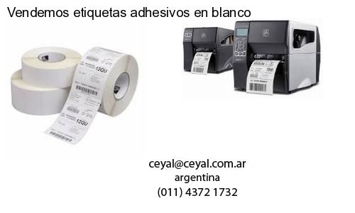 Vendemos etiquetas adhesivos en blanco