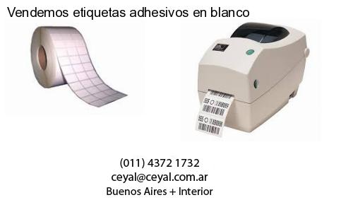 Vendemos etiquetas adhesivos en blanco