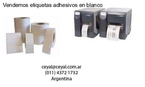 Vendemos etiquetas adhesivos en blanco