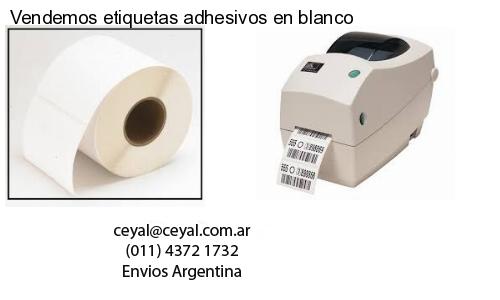Vendemos etiquetas adhesivos en blanco
