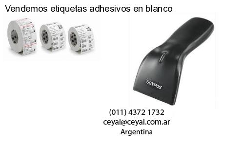 Vendemos etiquetas adhesivos en blanco