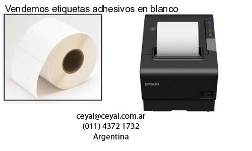 Vendemos etiquetas adhesivos en blanco