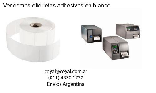 Vendemos etiquetas adhesivos en blanco