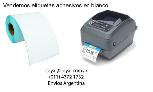Vendemos etiquetas adhesivos en blanco