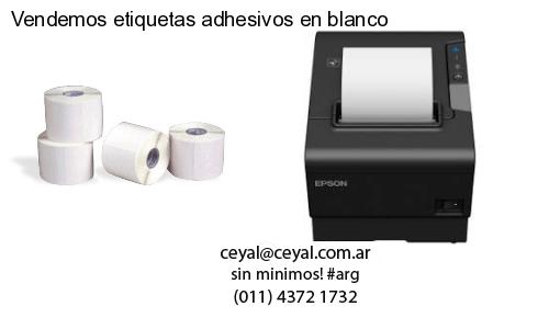 Vendemos etiquetas adhesivos en blanco