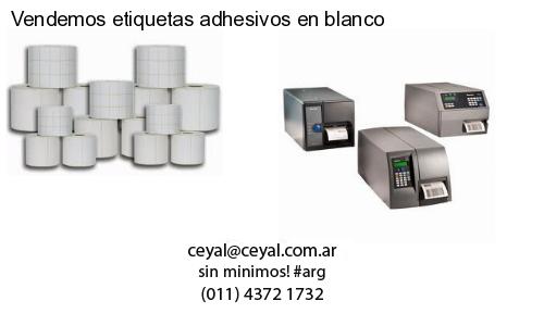 Vendemos etiquetas adhesivos en blanco