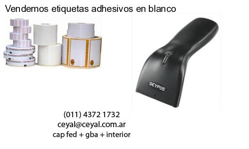 Vendemos etiquetas adhesivos en blanco