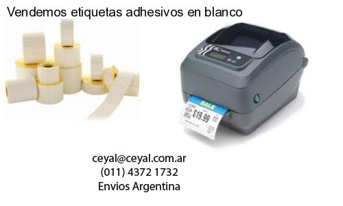 Vendemos etiquetas adhesivos en blanco