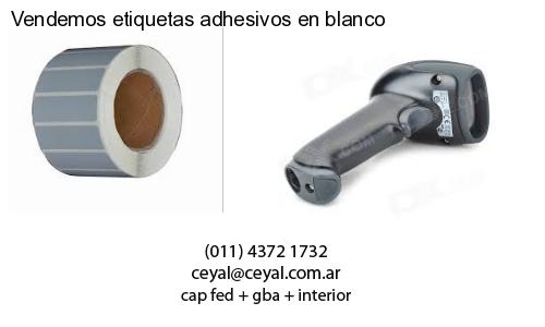 Vendemos etiquetas adhesivos en blanco