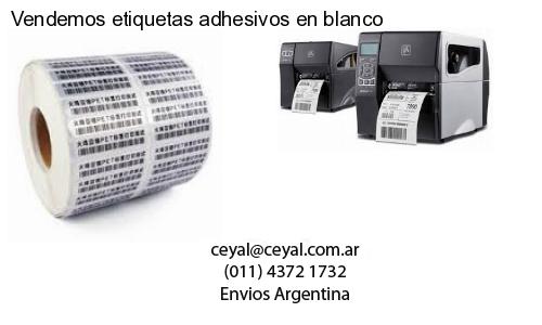 Vendemos etiquetas adhesivos en blanco
