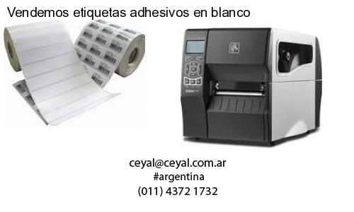 Vendemos etiquetas adhesivos en blanco