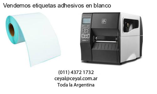 Vendemos etiquetas adhesivos en blanco