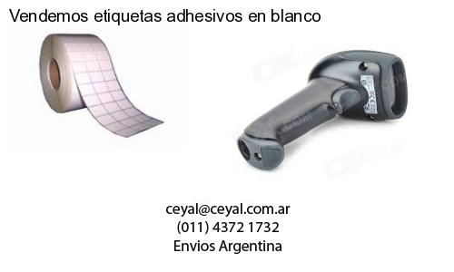 Vendemos etiquetas adhesivos en blanco