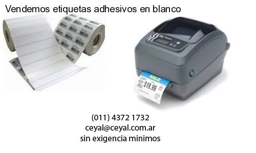 Vendemos etiquetas adhesivos en blanco