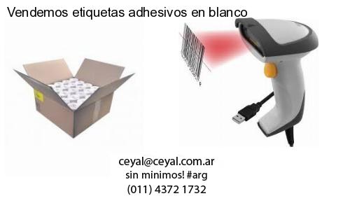 Vendemos etiquetas adhesivos en blanco