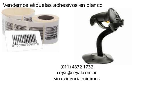 Vendemos etiquetas adhesivos en blanco