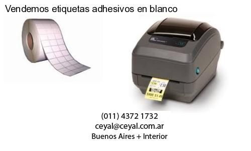 Vendemos etiquetas adhesivos en blanco