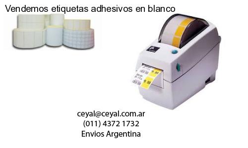 Vendemos etiquetas adhesivos en blanco