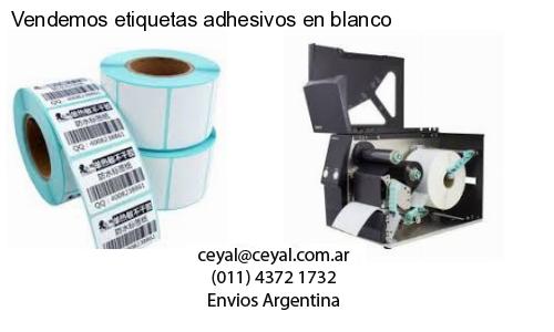Vendemos etiquetas adhesivos en blanco