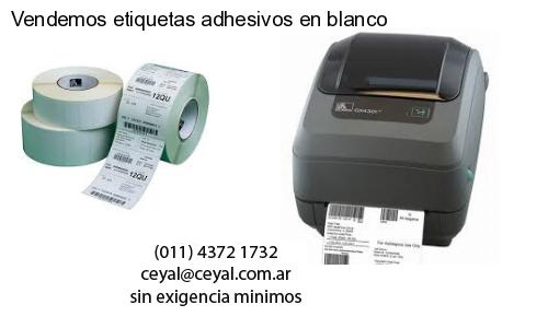 Vendemos etiquetas adhesivos en blanco