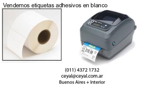 Vendemos etiquetas adhesivos en blanco