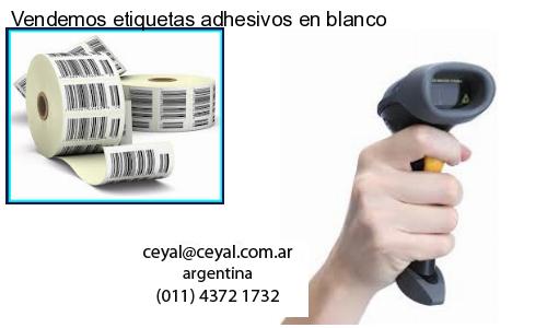 Vendemos etiquetas adhesivos en blanco