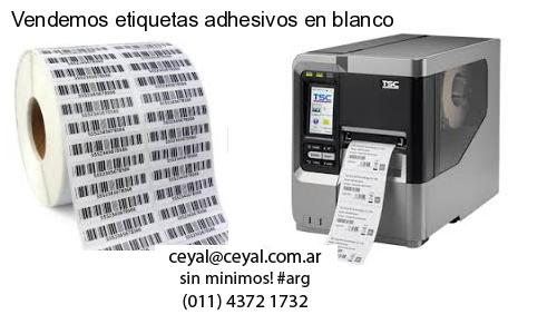 Vendemos etiquetas adhesivos en blanco