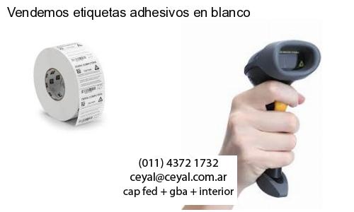 Vendemos etiquetas adhesivos en blanco