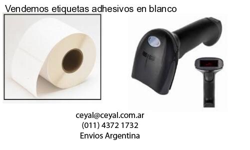 Vendemos etiquetas adhesivos en blanco