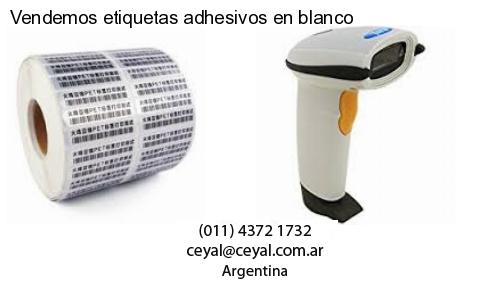 Vendemos etiquetas adhesivos en blanco