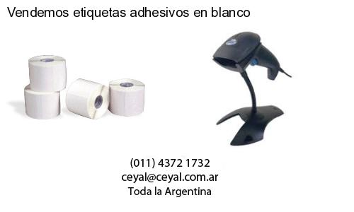 Vendemos etiquetas adhesivos en blanco