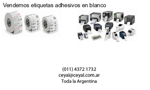 Vendemos etiquetas adhesivos en blanco