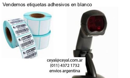 Vendemos etiquetas adhesivos en blanco