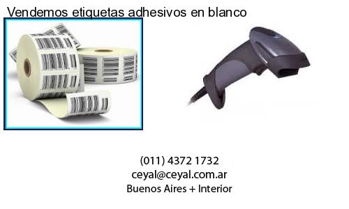Vendemos etiquetas adhesivos en blanco